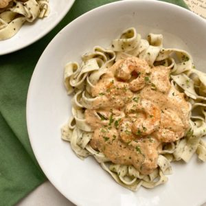 Tagliatelles ail basilic